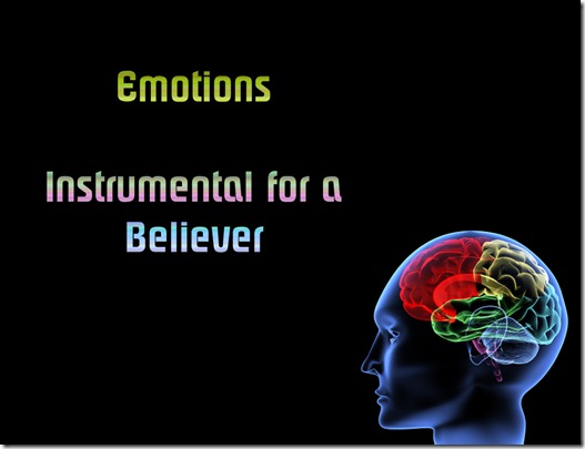 Emotions: Vital for Survival, Instrumental for a Believer