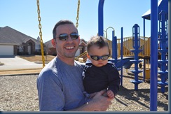 daddy and huddie just hangin in the park