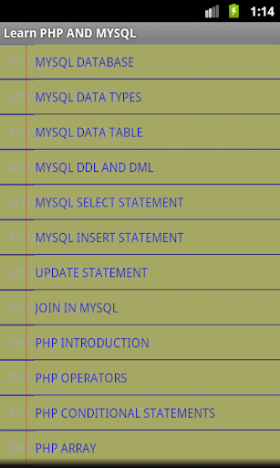 PHP And MySql