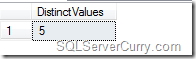 Count Distinct Values SQL