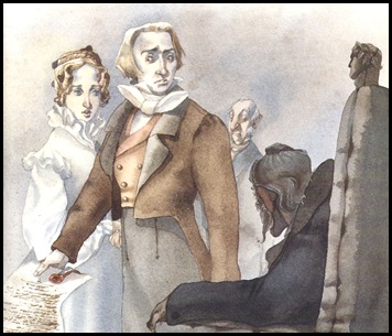 Illustratie uit het boek "De graaf van Monte Christo"