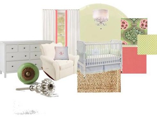 Polyvore - Baby Girl's Nursery