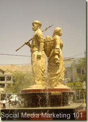 Statue City of Dohuk in Iraq