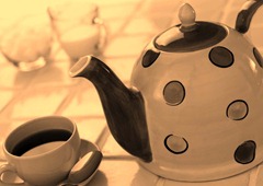 Teapot and cup of tea copy