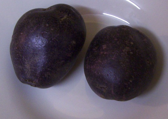 Purple potato - variety 'Purple Majesty'