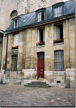 Parisian stone house