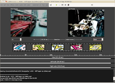 lives linux video editor screenshot