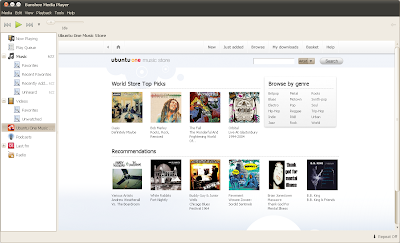 banshee ubuntu one music store
