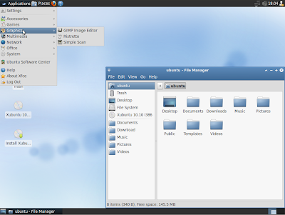 Xubuntu 10.10 screenshot theme
