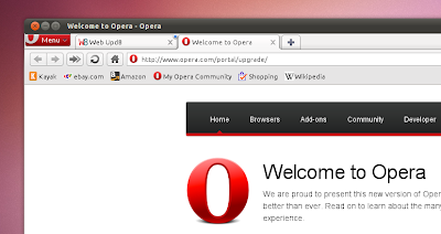 Opera 10.70 bookmarks bar