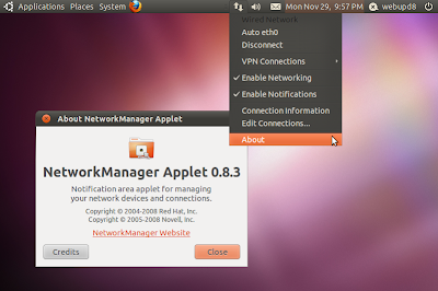 Network Manager appindicator