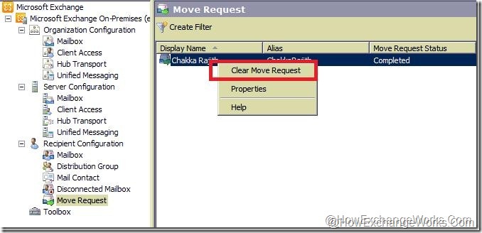 Clear Move Request in 2010 sp1