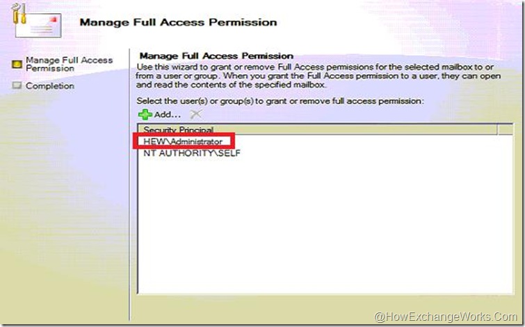 Full access to admin mailbox