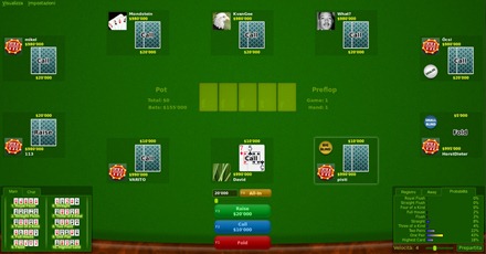 PokerTH: Sessione di gioco
