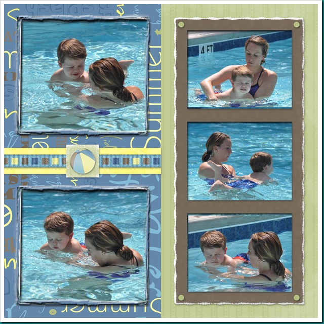 Sam's first swim lesson page 1
