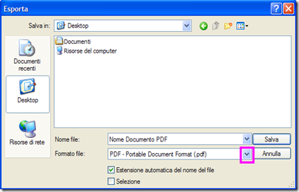 Creare PDF con OpenOffice Writer