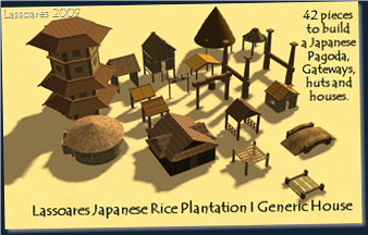 Lassoares Japanese Rice Plantation II Buildings