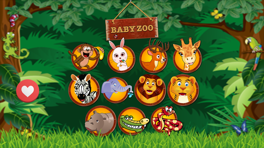 Baby Explore Zoo Animals Free! Screen 1