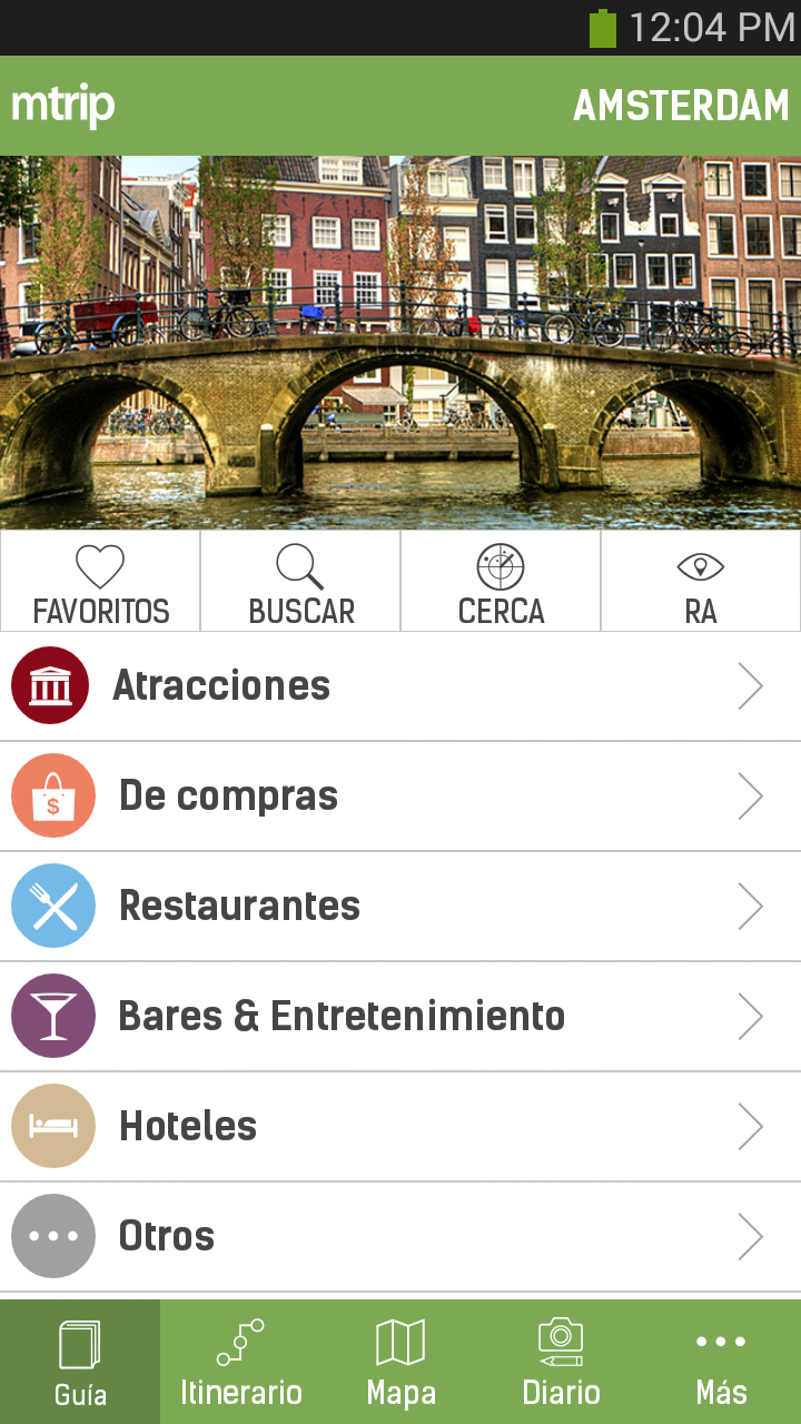 Android application Amsterdam Travel Guide – mTrip screenshort