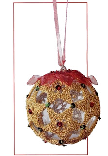 Bola natalina em crochê