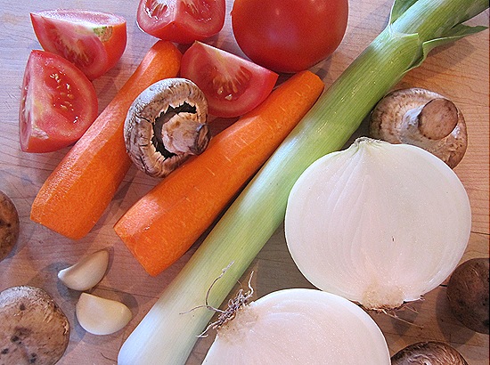 Vegetables for Fish Stock