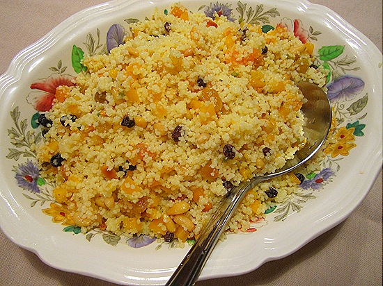 Couscous with Toasted Pinenuts & Dried Fruits