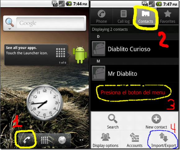 Diablito curioso-Android en Espanol