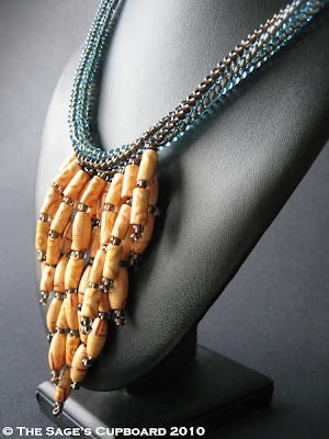 Earth and Wind Cascade Necklace by The Sage's Cupboard