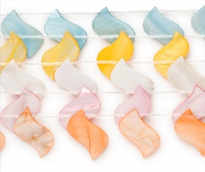 Swirl Dyed Mother of Pearl Beads from Fire Mountain Gems