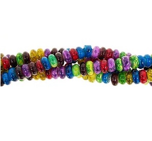 Fruit Colors Glass Rondelle Bead Strand from AuntiesBeads.com