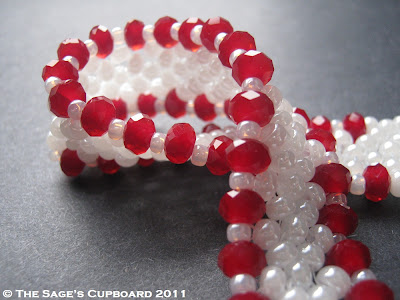 Valentine Bracelet with Red Velvet Crystals