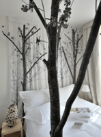 Foresta - dettaglio letto - Maison Moschino hotel Milano