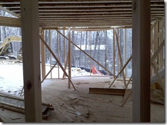 New home construction, framing.