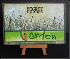 G for Garden postcard