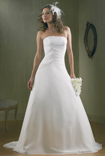 modern bridal gown