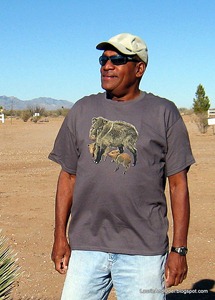 Odel and the Javelina t-Shirt he bought at the museum gift shop.