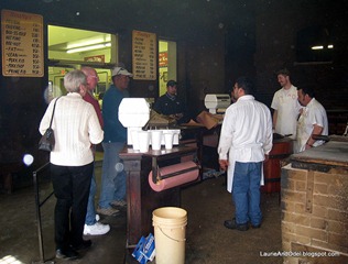 Menu counter and workers