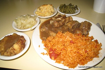 An array of southern foods.