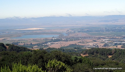 View from Sugarloaf Mountain in Napa to the west.