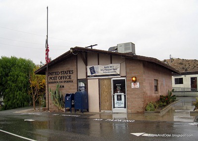 General Delivery at the post office in Aguanga, CA