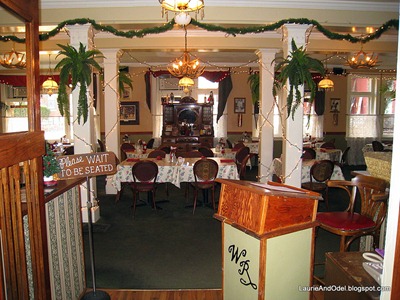 Peeking into the dining room - Angela's in the Copper Queen Hotel