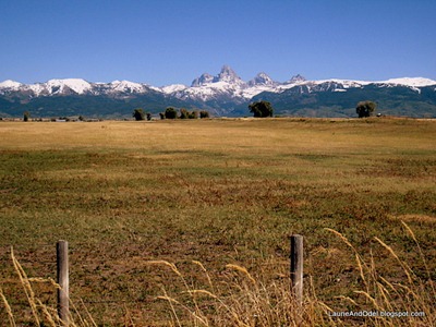 Teton Range from the west, near Tetonia, Idaho