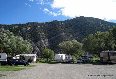 Looking east at Rock Canyon Campground