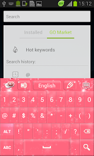 Pink Sparkle GO Keyboard - screenshot thumbnail