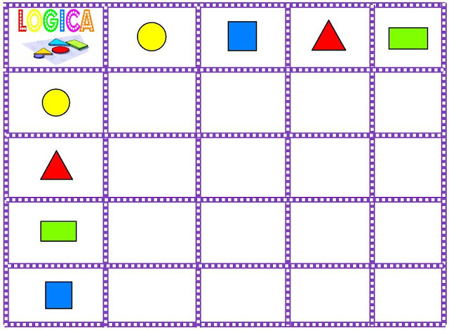 Juego Para Niños De Logica Por Figuras