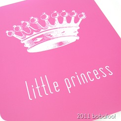 print little princess pink detail
