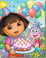Dora's Big Birthday Adventure Episodic Art_3 
 (L-R): Dora, Boots Photo: Nickelodeon ©Viacom International Inc. All Rights Reserved.