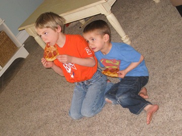 nate and travis eating pizza watching batman (1 of 1)