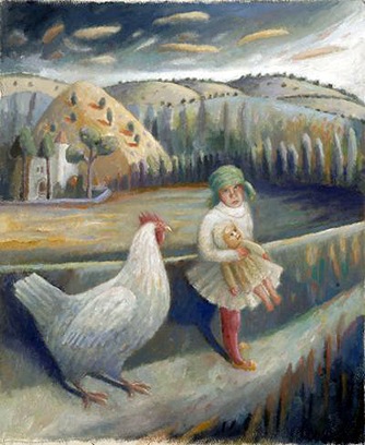 Kate Lynch - Leaving Home With Doll And Cockerel