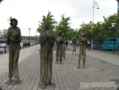 The Famine Memorial, Dublin.  17/06/08